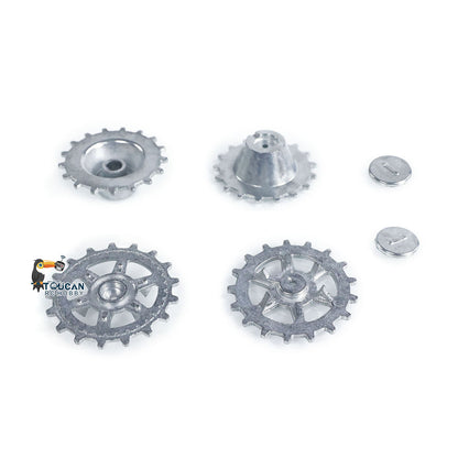 TOUCAN RC HOBBY Metal Idler Wheel Sprockets Driving Wheel for Heng Long 1/16 RC Battle Tank 3869 3879 German Panther G Jadpanther Military Armored