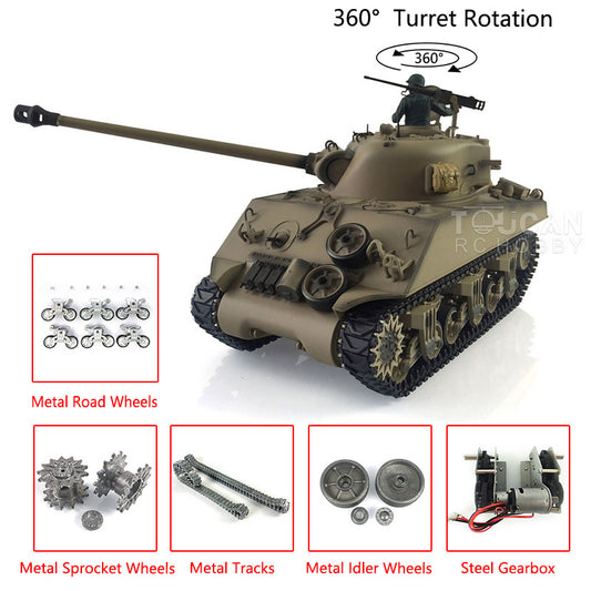 1/16 Metal Henglong RC Tank M4A3 Sherman 3898