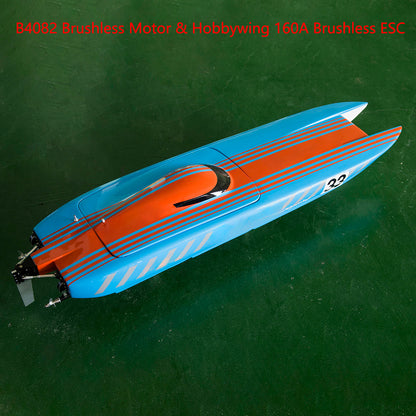 TOUCAN RC HOBBY 135KM/H RC High Speed Racing Boats DTRC E33 Para?aramid Fiber Watercraft Model Speedboat Cooling System RTR Battery Dual Brushless Motor