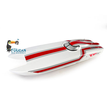 TOUCAN RC HOBBY DT E51  Prepainted Fiber Glass Electric Racing KIT RC Boat Hull for Advanced Player DIY Model Adult Present 1300mm*360*220mm