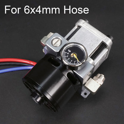 TOUCAN RC HOBBY CUT RC Hobby Metal Hydraulic Pump Brushless Motor Pressure Gauge 4020 for 1/12 1/14 RC Construction Vehicles 6x4MM 8x6MM