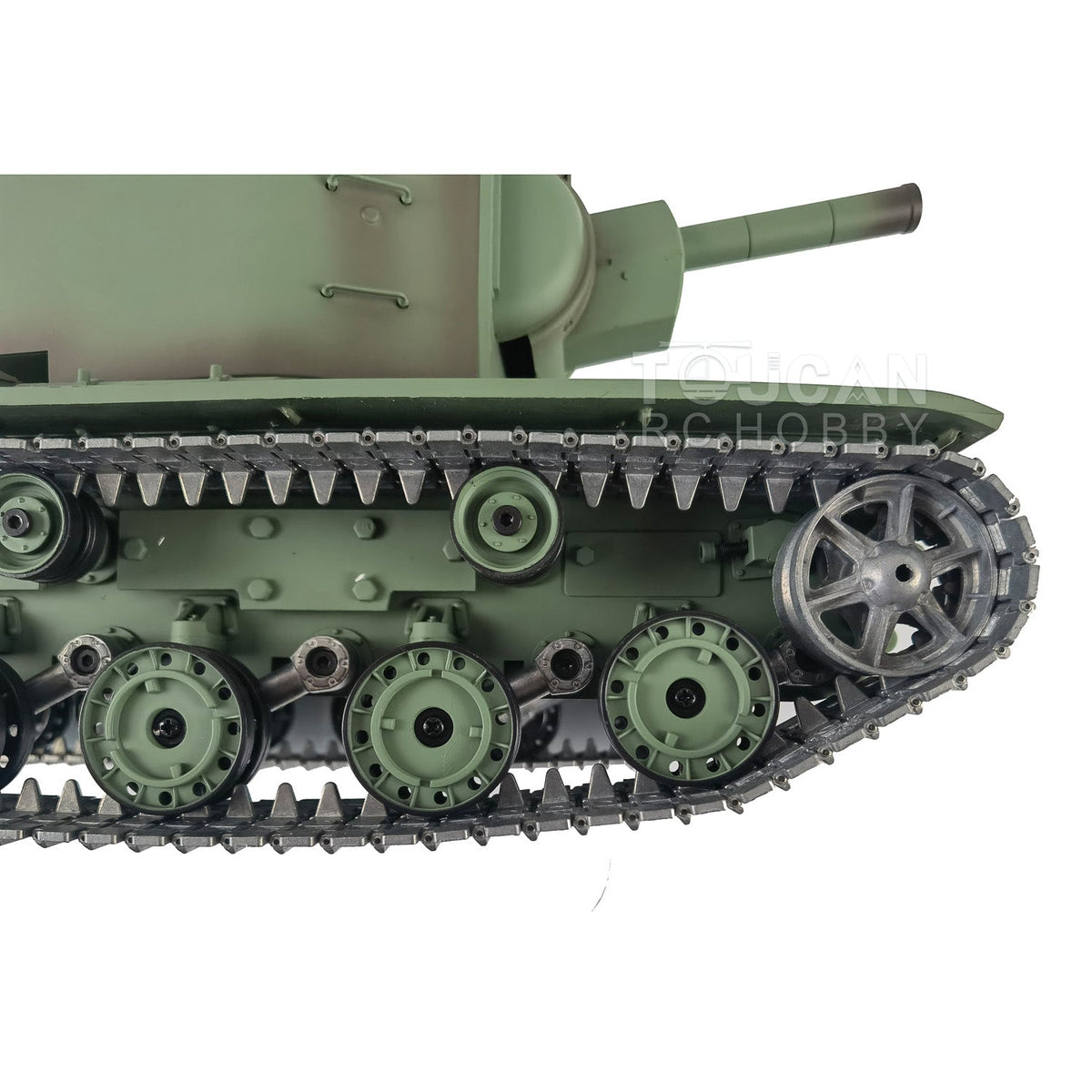 TOUCAN RC HOBBY Heng Long 1/16 TK7.0 Promotion Soviet KV-2 RTR RC Tank 3949 FPV Barrel Recoil 360 Degrees Turret Smoke IR BB Metal Tracks Sprockets Idlers Wheels Gearbox