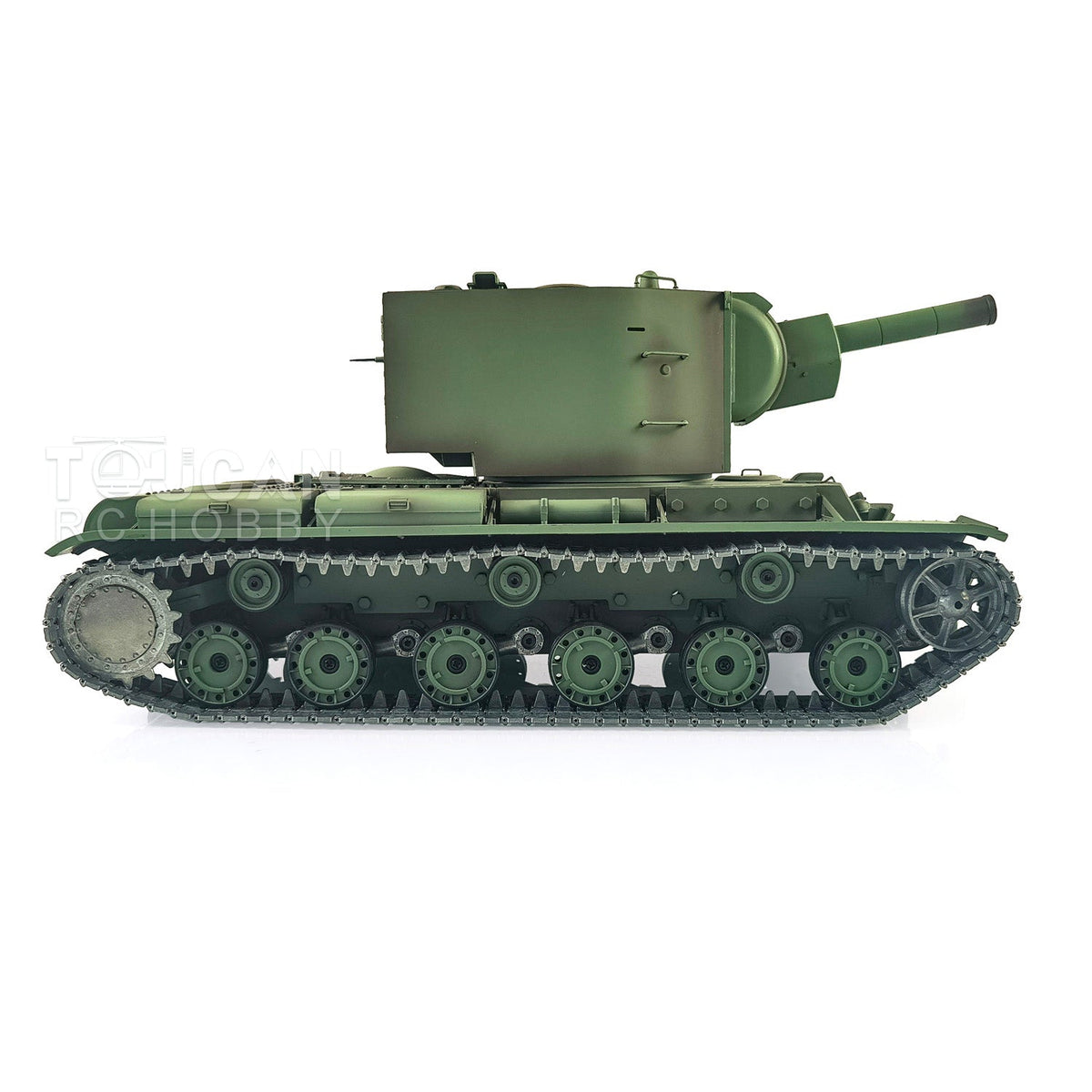 TOUCAN RC HOBBY Heng Long 1/16 TK7.0 Promotion Soviet KV-2 RTR RC Tank 3949 FPV Barrel Recoil 360 Degrees Turret Smoke IR BB Metal Tracks Sprockets Idlers Wheels Gearbox