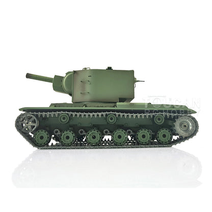 TOUCAN RC HOBBY Heng Long 1/16 TK7.0 Promotion Soviet KV-2 RTR RC Tank 3949 FPV Barrel Recoil 360 Degrees Turret Smoke IR BB Metal Tracks Sprockets Idlers Wheels Gearbox