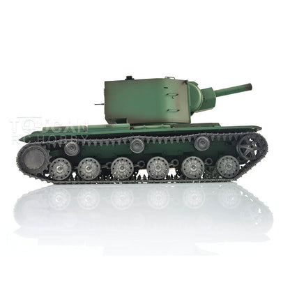 TOUCAN RC HOBBY Heng Long 1/16 TK7.0 Soviet KV-2 RTR RC Tank 3949 FPV 360 Degrees Turret Barrel Recoil BB IR Metal Sprockets Idlers Road Wheels Tracks Gearbox