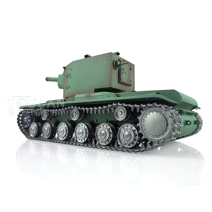 TOUCAN RC HOBBY Heng Long 1/16 TK7.0 Soviet KV-2 RTR RC Tank 3949 FPV 360 Degrees Turret Barrel Recoil BB IR Metal Sprockets Idlers Road Wheels Tracks Gearbox