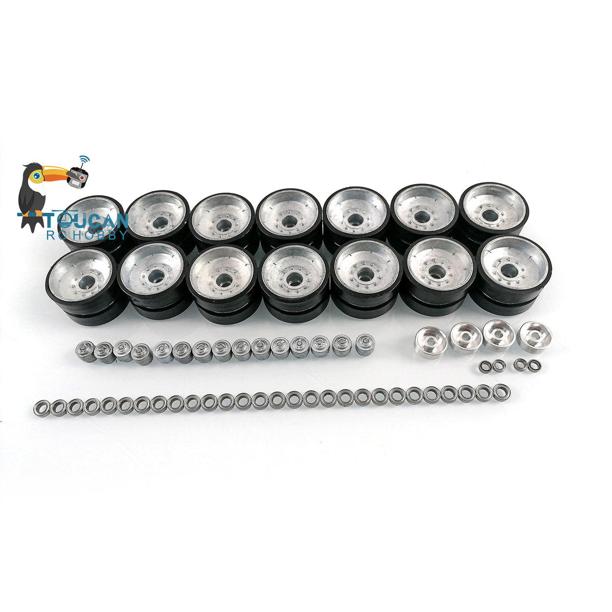 TOUCAN RC HOBBY Metal Sprockets Idler Road Wheels for Heng Long 1/16 RC Tank USA M1A2 Abrams 3918 DIY Model Accessory Spare Part