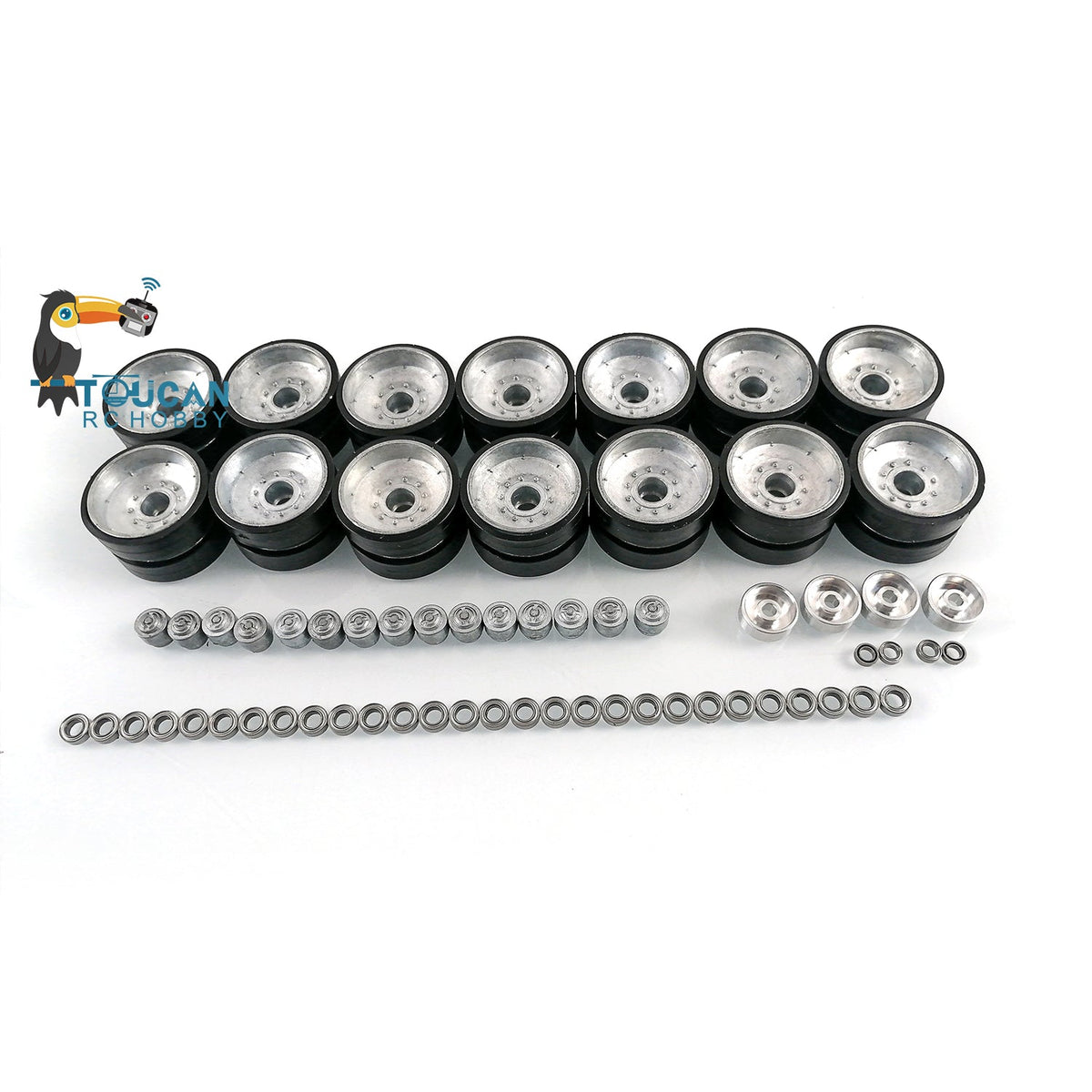TOUCAN RC HOBBY Metal Sprockets Idler Road Wheels for Heng Long 1/16 RC Tank USA M1A2 Abrams 3918 DIY Model Accessory Spare Part