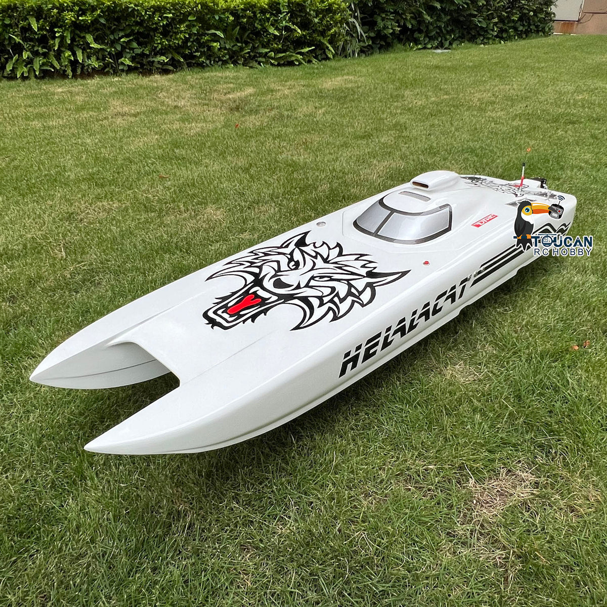 TOUCAN RC HOBBY DT G30E 30CC Painted Fiber Glass Gasoline Racing ARTR RC Boat High Speed DIY Model Engine Servo Controller 1300*360*220mm 65-70km/h