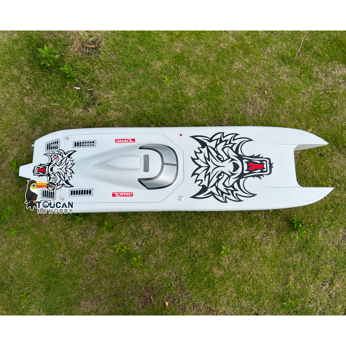 TOUCAN RC HOBBY DT G30E 30CC Prepainted Gasoline Racing KIT RC Boat Hull DIY Model Para?aramid Fiber for Advanced Player 1300*360*220mm Adult Present W/O Mount