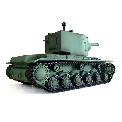 TOUCAN RC HOBBY Heng Long 1/16 7.0 Plastic Soviet Union KV-2 3849 RTR RC Tank with 360 Degrees Turret Barrel Recoil BB Infrared Combat Smoke