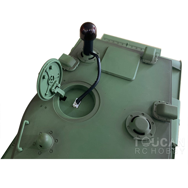 TOUCAN RC HOBBY Heng Long 1/16 7.0 Plastic Soviet Union KV-2 3849 RTR RC Tank with 360 Degrees Turret Barrel Recoil BB Infrared Combat Smoke