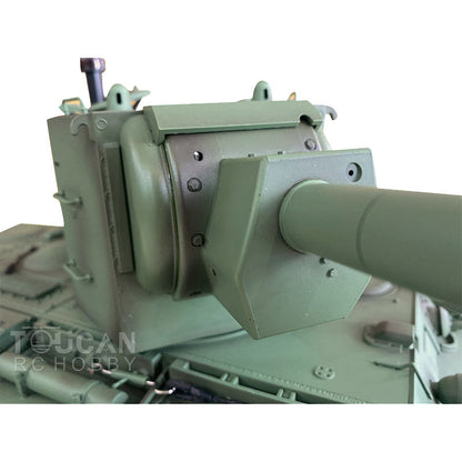 TOUCAN RC HOBBY Heng Long 1/16 7.0 Plastic Soviet Union KV-2 3849 RTR RC Tank with 360 Degrees Turret Barrel Recoil BB Infrared Combat Smoke