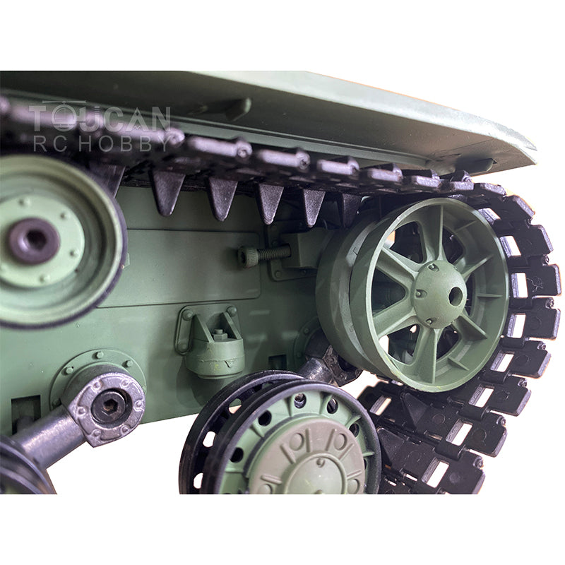 TOUCAN RC HOBBY Heng Long 1/16 7.0 Plastic Soviet Union KV-2 3849 RTR RC Tank with 360 Degrees Turret Barrel Recoil BB Infrared Combat Smoke