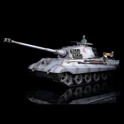 TOUCAN RC HOBBY Heng Long 1/16 TK7.0 Plastic German King Tiger RTR RC Tank Model 3888A Sound Light Smoke BB Infrared Combat Metal Barrel