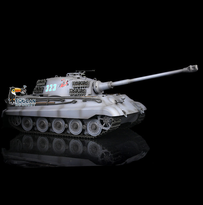 TOUCAN RC HOBBY Heng Long 1/16 TK7.0 Plastic German King Tiger RTR RC Tank Model 3888A Sound Light Smoke BB Infrared Combat Metal Barrel