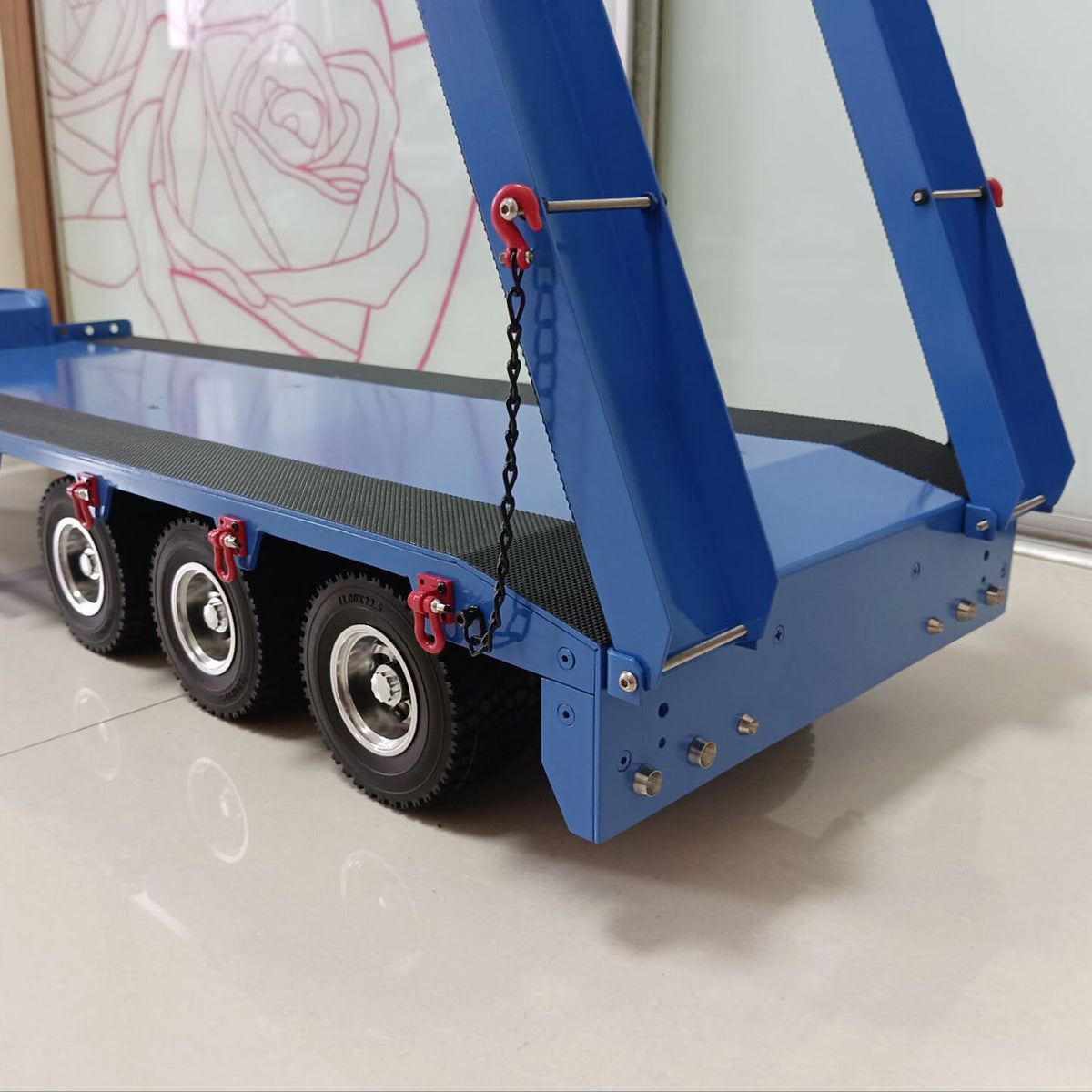 TOUCAN RC HOBBY Metal 3 Axles Trailer Semi-trailer for 1/14 RC Tractor Truck Remote Control Cars Simulation Hobby Model DIY Parts