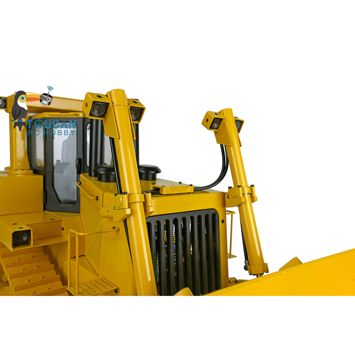 TOUCAN RC HOBBY Fast Free Shipping  1/14 Scale JDMODEL Metal RC Hydraulic Bulldozer DXR2 JDM-98 W/ Light Sound Pump Cylinder ESC Motor Battery