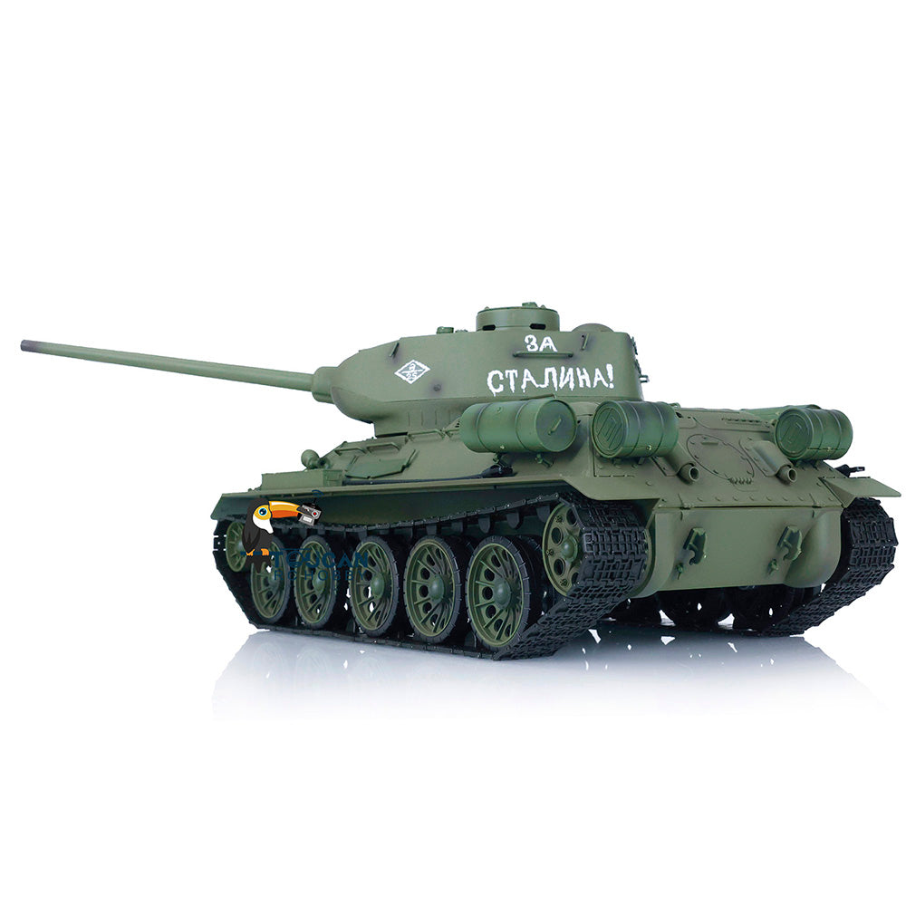 TOUCAN RC HOBBY Heng Long 1/16 2.4G TK7.0 Plastic 3909 Soviet Union T34/85 RTR RC Tank BB Infrared Combat 360 Degrees Turret Smoke Metal Barrel