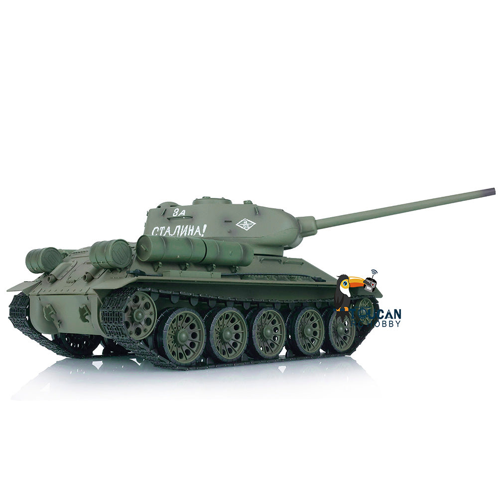 TOUCAN RC HOBBY Heng Long 1/16 2.4G TK7.0 Plastic 3909 Soviet Union T34/85 RTR RC Tank BB Infrared Combat 360 Degrees Turret Smoke Metal Barrel