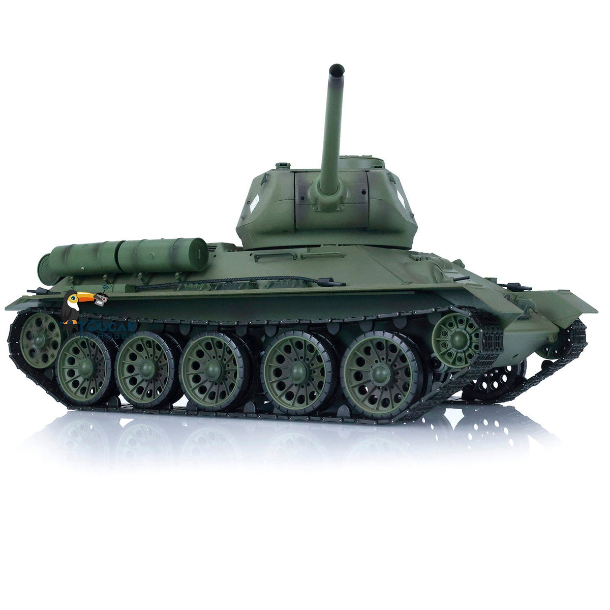 TOUCAN RC HOBBY Heng Long 1/16 2.4G TK7.0 Plastic 3909 Soviet Union T34/85 RTR RC Tank BB Infrared Combat 360 Degrees Turret Smoke Metal Barrel