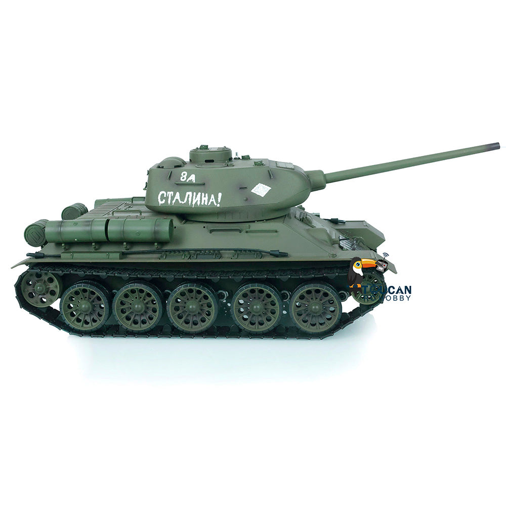 TOUCAN RC HOBBY Heng Long 1/16 2.4G TK7.0 Plastic 3909 Soviet Union T34/85 RTR RC Tank BB Infrared Combat 360 Degrees Turret Smoke Metal Barrel