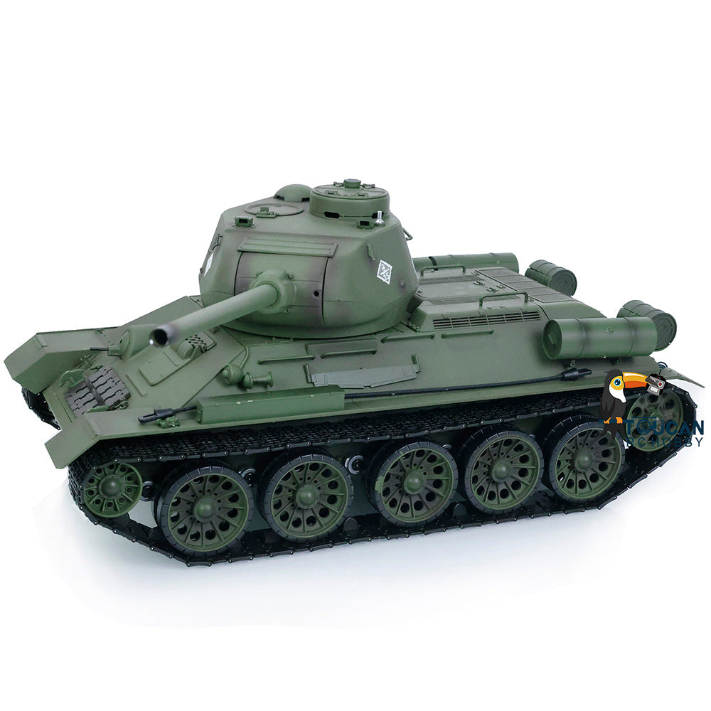 TOUCAN RC HOBBY Heng Long 1/16 2.4G TK7.0 Plastic 3909 Soviet Union T34/85 RTR RC Tank BB Infrared Combat 360 Degrees Turret Smoke Metal Barrel