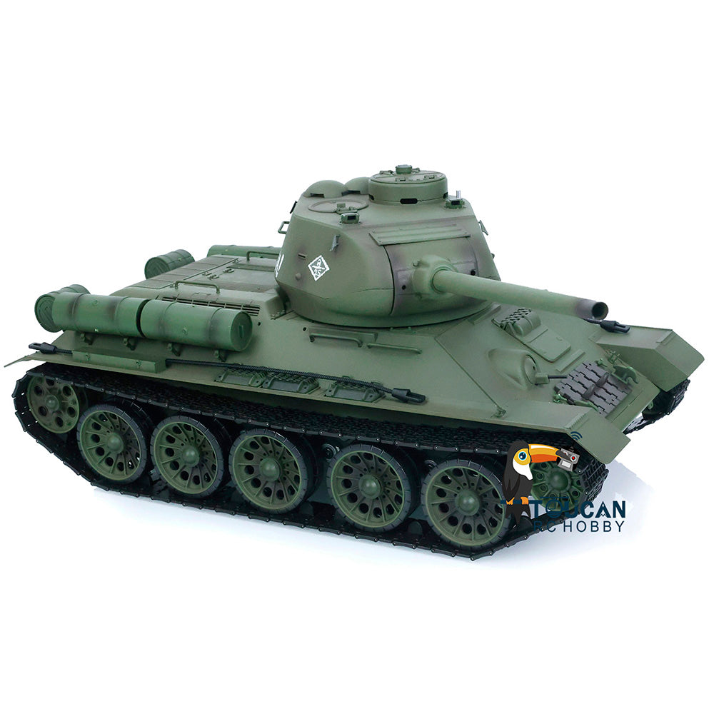 TOUCAN RC HOBBY Heng Long 1/16 2.4G TK7.0 Plastic 3909 Soviet Union T34/85 RTR RC Tank BB Infrared Combat 360 Degrees Turret Smoke Metal Barrel