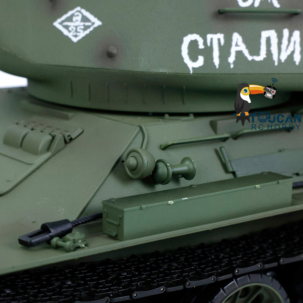 TOUCAN RC HOBBY Heng Long 1/16 2.4G TK7.0 Plastic 3909 Soviet Union T34/85 RTR RC Tank BB Infrared Combat 360 Degrees Turret Smoke Metal Barrel