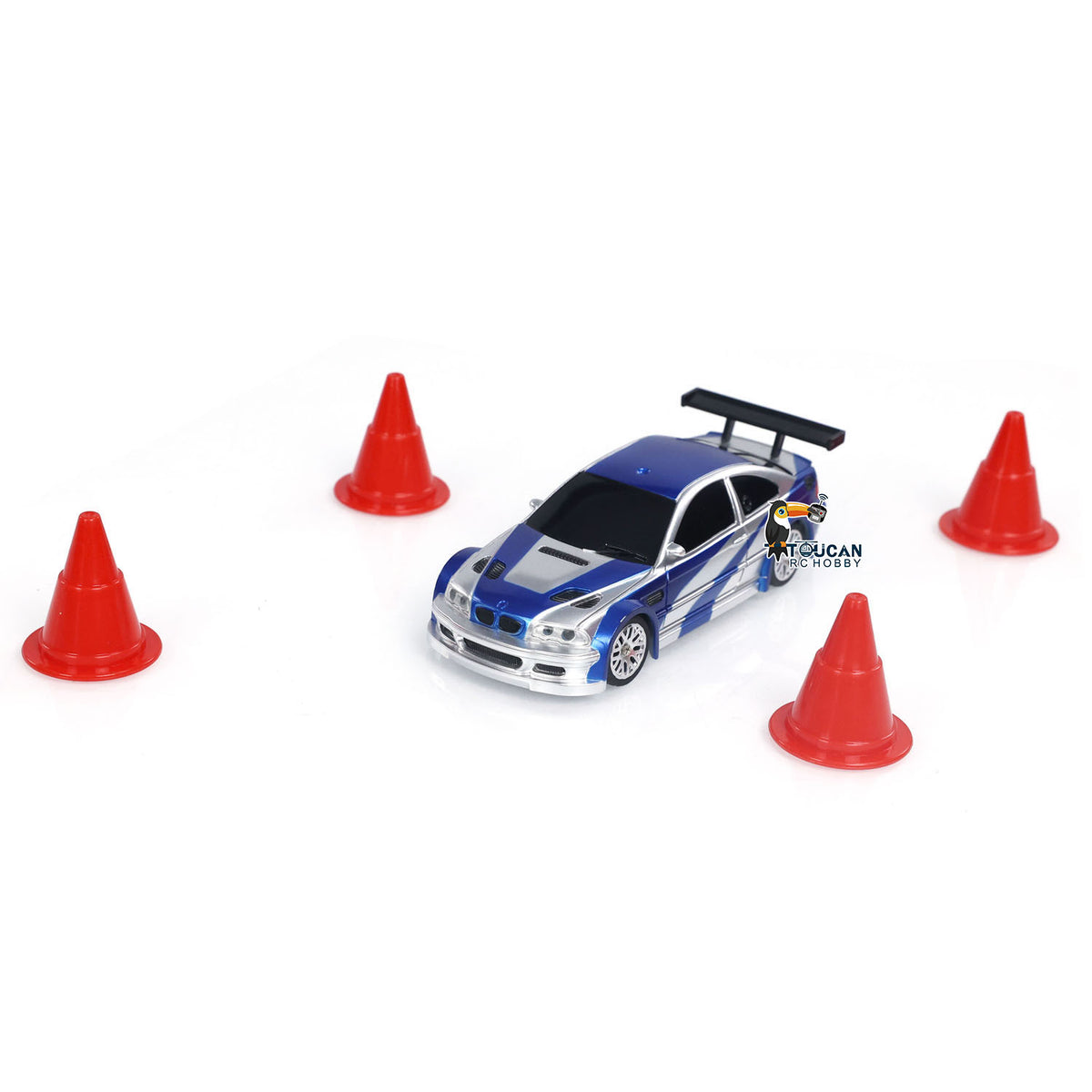 TOUCAN RC HOBBY JiaBaiLe US Stock RC 1/43 Scale Ready to Go Race Car Remote Control Drift Car 4WD Mini Lights