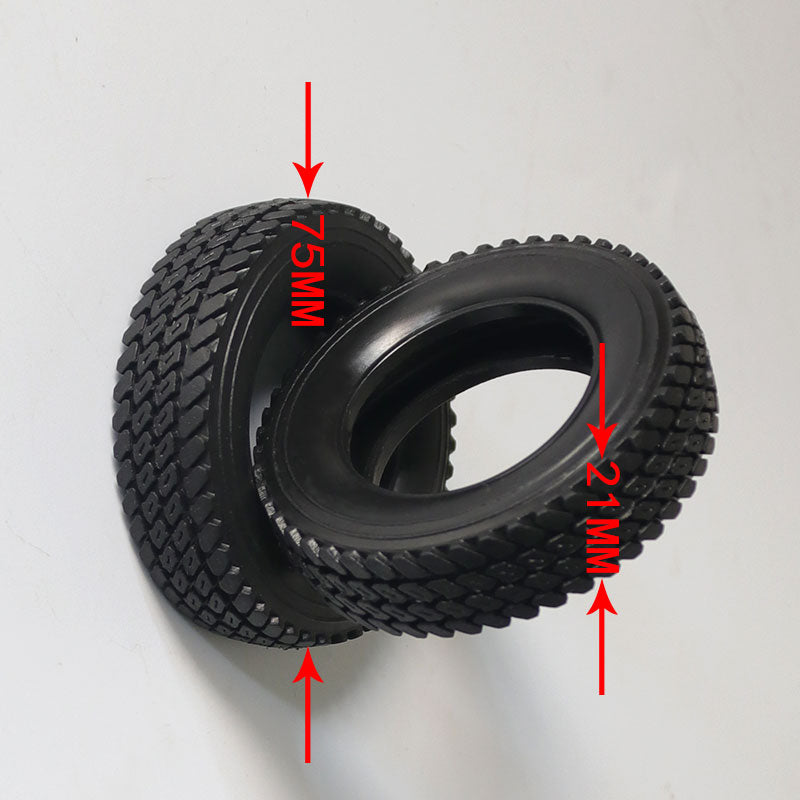 TOUCAN RC HOBBY JDModel 1/14 Maßstab Gummi Schmal-/Breitreifen für RC Traktor LKW Funkgesteuerte Baufahrzeuge Kipper DIY-Modelle für Erwachsene