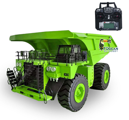 TOUCAN RC HOBBY 793D 1/20 Metal RC Hydraulic Mining Truck FS-i6X Radio Controller Spring Suspension Differential Rear Axle Light Warning Sound for Construction Model Collectors