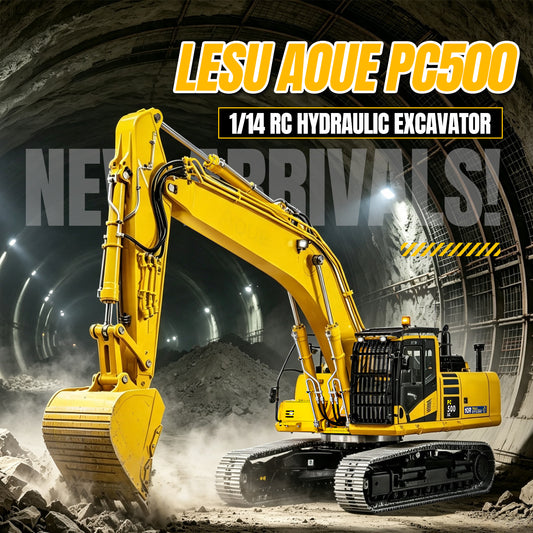 LESU 1/14 Hydraulic RC Excavator Aoue PC500 B0019 - Metal Track RTR PNP