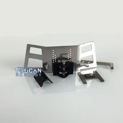 TOUCAN RC HOBBY LESU Metal Front Hook Bumper Shiny Side Frosting for 1/14 Scae RC 1851 3363 Tractor DIY Truck Parts Optional Versions