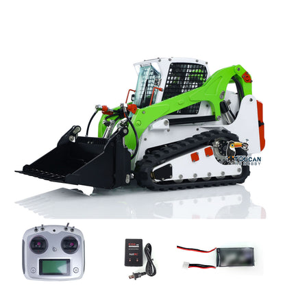 Lesu 1/14 Metal RC Hydraulic Tracked Skid-Steer Loader Aoue LT5 Hydraulic Construction Vehicles