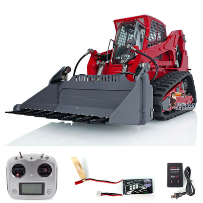 Lesu 1/14 Metal RC Hydraulic Tracked Skid-Steer Loader Aoue LT5 Hydraulic Construction Vehicles