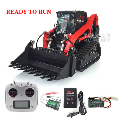 Lesu 1/14 Metal RC Hydraulic Tracked Skid-Steer Loader Aoue LT5 Hydraulic Construction Vehicles