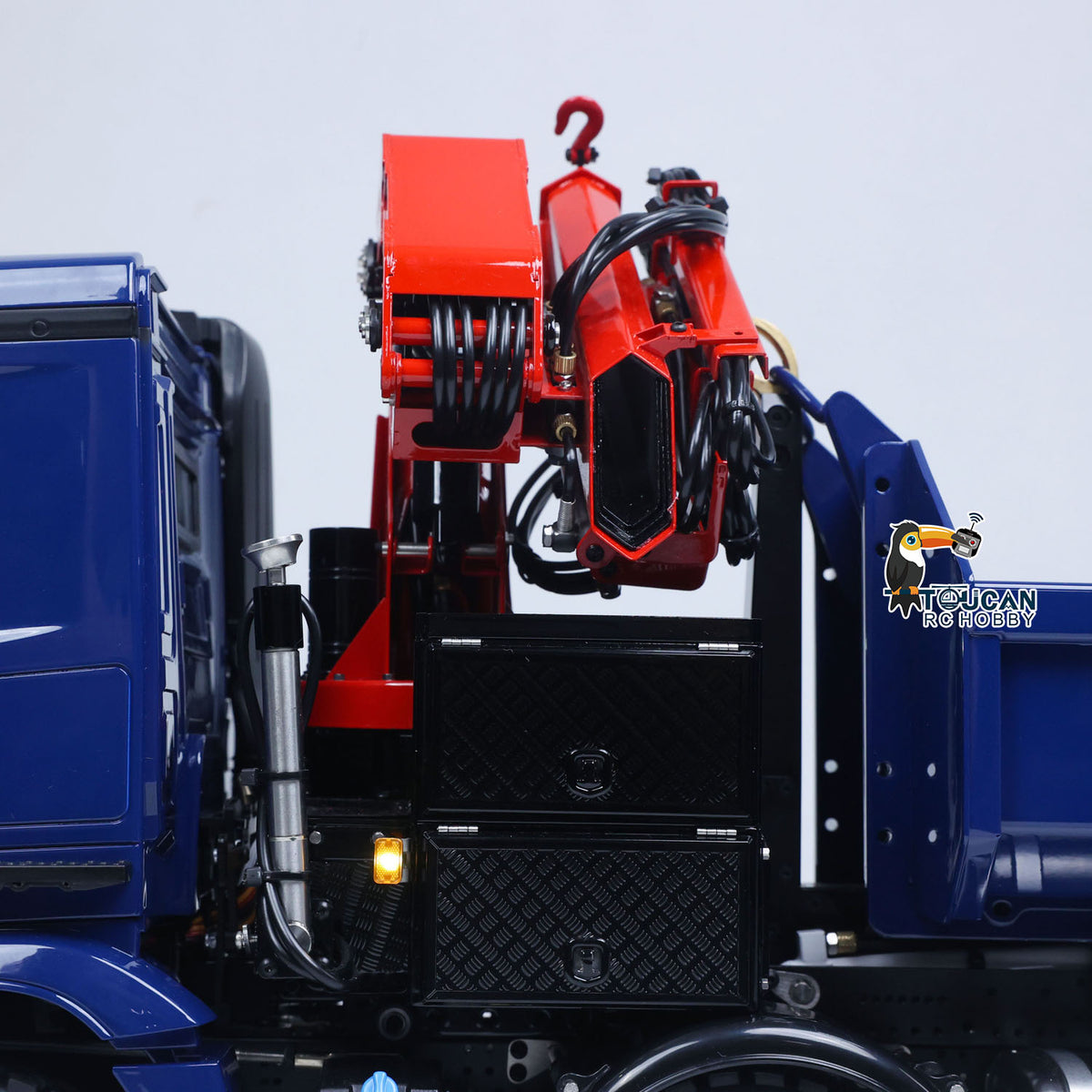 Lesu Z0017 1/14 Metal RC Hydraulic Roll On Off Crane Dump Truck 8X8 Lorry Tipper Vehicle