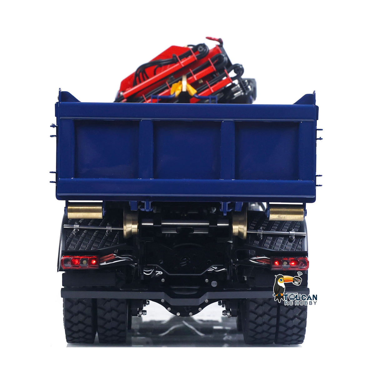 Lesu Z0017 1/14 Metal RC Hydraulic Roll On Off Crane Dump Truck 8X8 Lorry Tipper Vehicle