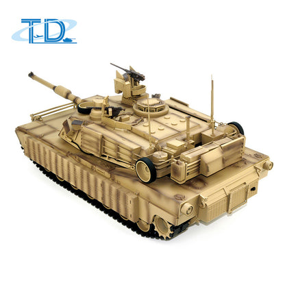 TOUCAN RC HOBBY 1/16 Tongde RC Infrared Battle Tank Radio Control Panzer M1A2 SEP V2 Abrams Electric Military Tanks 320 Rotation Simulation Model Barrel Recoil BB Unit