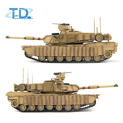 TOUCAN RC HOBBY 1/16 Tongde RC Infrared Battle Tank Radio Control Panzer M1A2 SEP V2 Abrams Electric Military Tanks 320 Rotation Simulation Model Barrel Recoil BB Unit