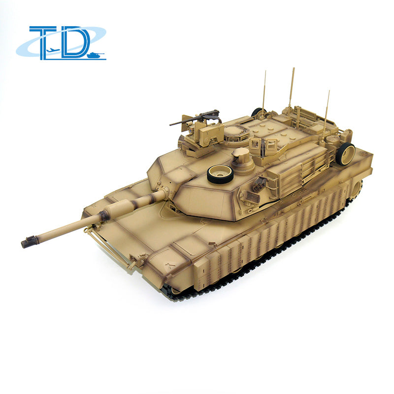 TOUCAN RC HOBBY 1/16 Tongde RC Infrared Battle Tank Radio Control Panzer M1A2 SEP V2 Abrams Electric Military Tanks 320 Rotation Simulation Model Barrel Recoil BB Unit