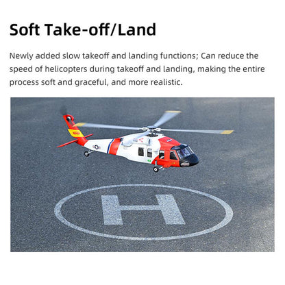 TOUCAN RC HOBBY FLYWING MH-60T Jayhawk Remote Control Helicopter LED Light ACE Controller MH60T GPS ATT Mode One Key Return Beidou Positioning