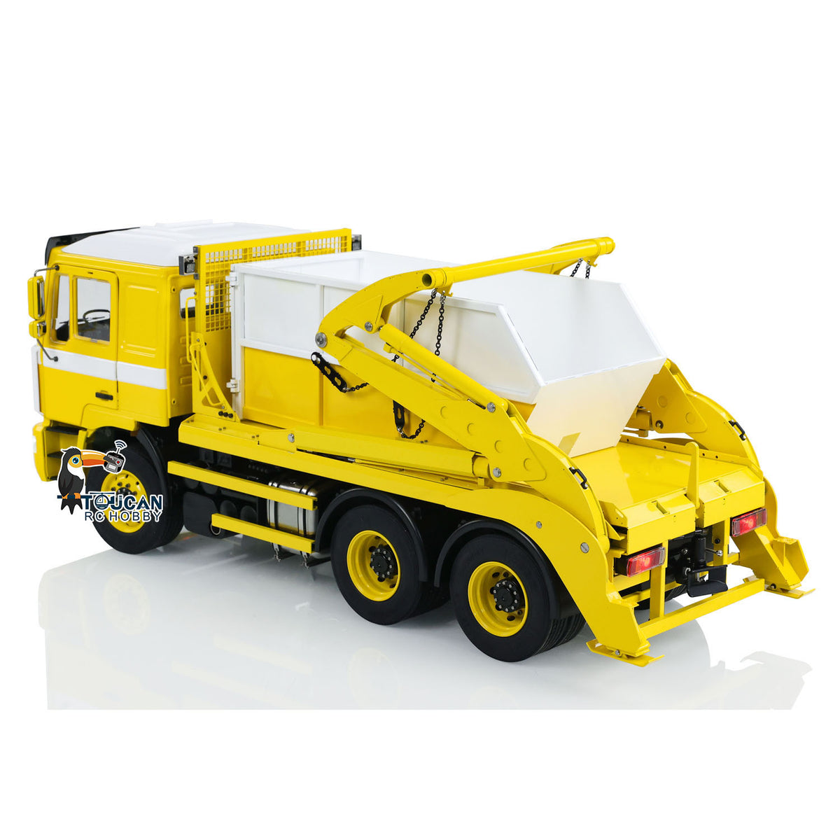 JXModel F2000 1/14 Metal RC Hydraulic Skip Loader 6x4 Swing Arm Dumper Truck