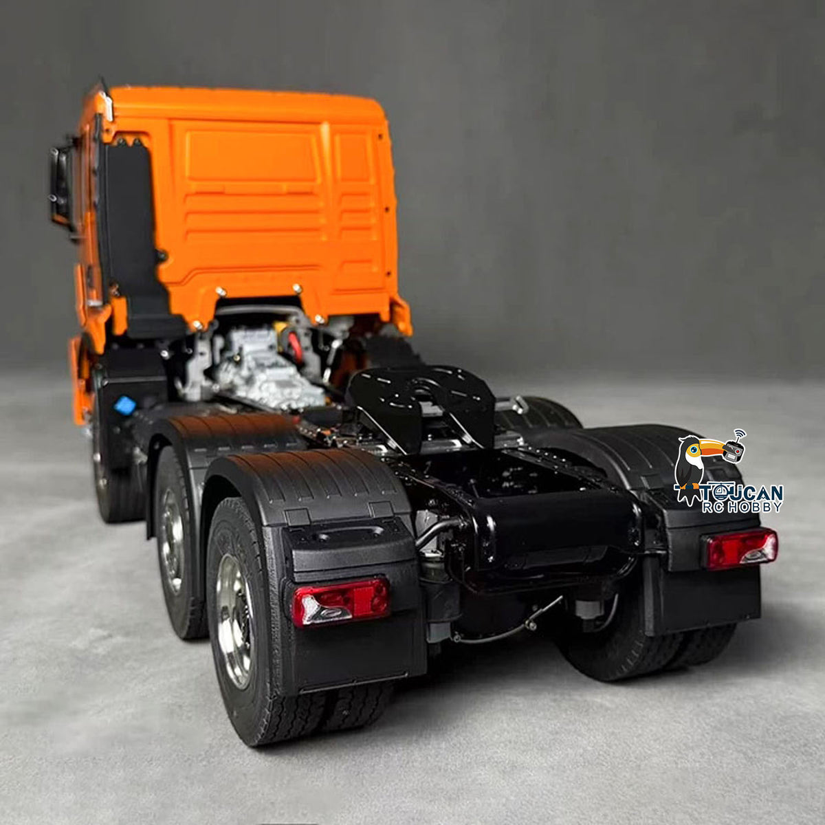 TOUCAN RC HOBBY LXY 1/14 Metal 6X6 Remote Control Tractor Truck RC Lorry Car 3Speed Gearbox Wheelhub Reduction Axle Light Sound System ST8 Radio