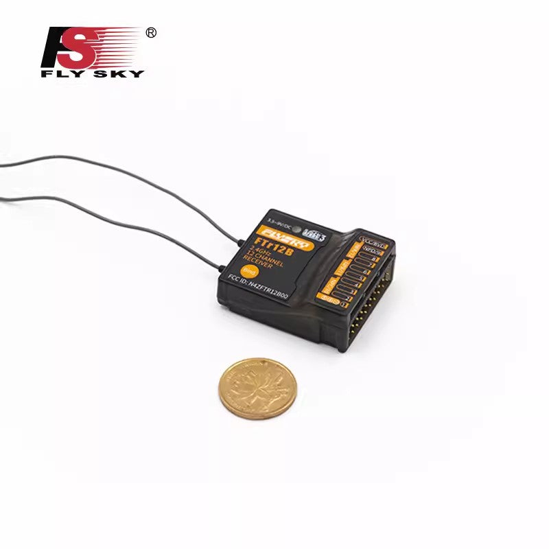 TOUCAN RC HOBBY FLYSKY FTr12B 2.4G 12CH Receiver for PL18EV PL18 NB4+ Transmitter RC Car Remote Cotrolled Truck Helicopter 39*32*15mm