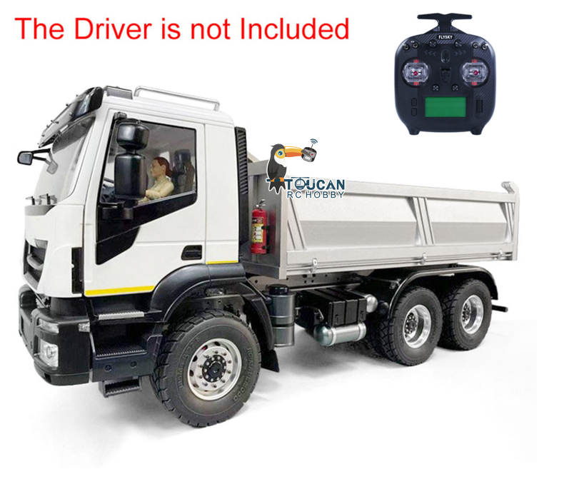 TOUCAN RC HOBBY MODO 1/14 Metal 6*4/4*2 RC Hydraulic Dump Truck PNP ST8 Controller 2 Speed Gearbox Axles Locks for Construction Model Collectors Outdoor Hobby