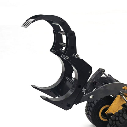 Lame de bulldozer basculante en métal, godet réversible, fourche, râteau à racines, grappin de tri MTModel pour chargeuse radiocommandée 1/14 WA480 E260L, pièces de bricolage TOUCAN RC HOBBY