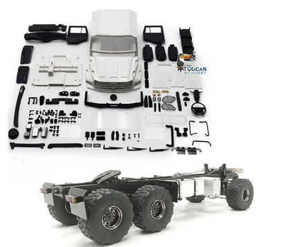 TOUCAN RC HOBBY JDModel 218 1/14 6*6 Plastic RC Tractor Truck Kit/PNP 2-Speed Transmission Hobbywing Brushed ESC Motor Differential Lock DIY Model for Enthusiasts