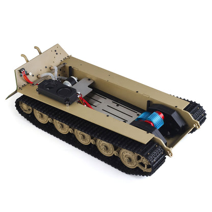 TOUCAN RC HOBBY Full Metal RC Tank Chassis for Heng Long 1/16 German King Tiger Henschel Steel Gearbox 390 Brushed Motor Smoke Unit Speaker